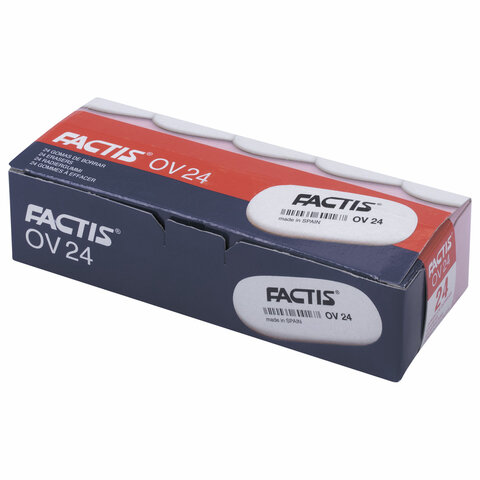 Ластик FACTIS OV 24 (Испания), 49х24х9 мм, цвет ассорти, овальный, мягкий, CMFOV24 - фото 7