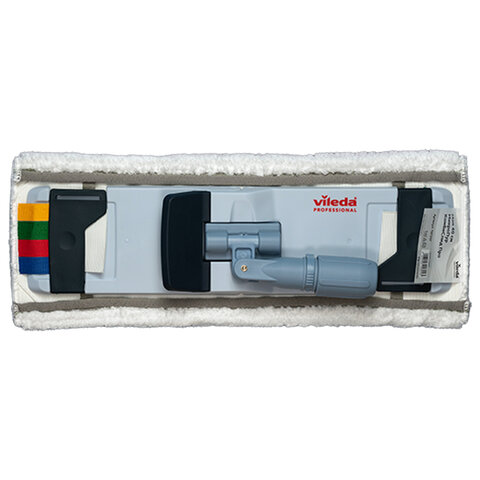 Насадка МОП плоская 40 см, VILEDA PROFESSIONAL "МикроПур Комби", уши (ТИП УВ) микрофибра, белый, 167297 - фото 12