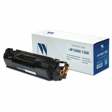 Картридж лазерный NV PRINT (NV-W1360X) для HP LaserJet M211/M236, ресурс 2600 страниц - фото 1