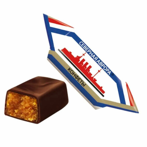 Конфеты глазированные ФАБРИКА ИМ. КРУПСКОЙ "Северная Аврора" с молочной начинкой, 1000 г Конфеты глазированные ФАБРИКА ИМ. КРУПСКОЙ "Северная Аврора" с молочной начинкой, 1000 г - фото 2