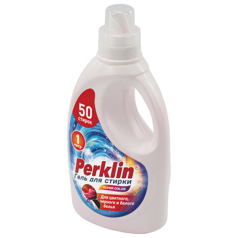 Гель для стирки для всех типов тканей, 50 стирок, 1 л, PERKLIN (ПЕРКЛИН) SUPER COLOR, 609778 - фото 5