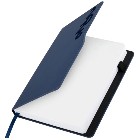 Ежедневник датированный 2026, А5, 150x213 мм, BRAUBERG "Up", под кожу, софт-тач, держатель для ручки, синий, 117118 - фото 4