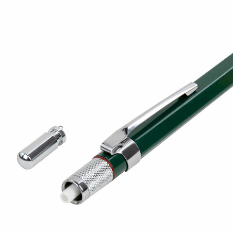 Карандаш механический 0,7 мм + грифели HB 24 штуки на блистере, BRAUBERG "METALLIC-X 07", металлические детали, 181966 - фото 11