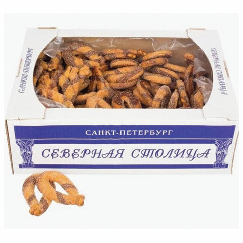 Печенье сдобное СЕВЕРНАЯ СТОЛИЦА "Княжеское" с какао 2 кг, картонная коробка - фото 1