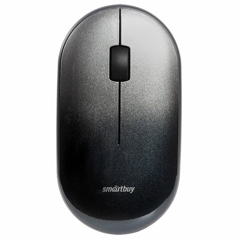 Мышь беспроводная бесшумная SMARTBUY 266AG-K, USB, 2 кнопки + 1 колесо, оптическая, черная, SBM-266AG-K - фото 1