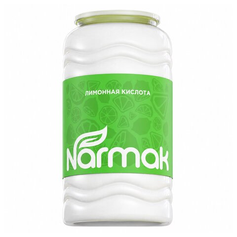 Лимонная кислота пищевая NARMAK 2,5 кг, (средство от накипи), пластиковая банка, 00-00000631 - фото 1