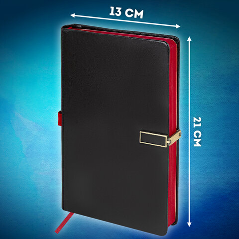 Скетчбук, слоновая кость 140 г/м2 130х210 мм, 80 л., КОЖЗАМ, застежка металл, BRAUBERG ART CLASSIC, "Inspiration", под кожу, черный, 116464 - фото 12