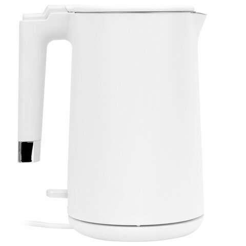 Чайник электрический с двойными стенками SONNEN KT-8719W, 1,5 л, 2200 Вт, белый, 454691 - фото 3
