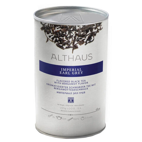 Чай листовой ALTHAUS "Imperial Earl Grey" (Империал Эрл Грей), черный, 225 г, ГЕРМАНИЯ, TALTHL-L00209 - фото 1