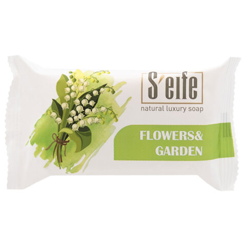 Мыло туалетное 100 г S'EIFE "Flowers & Garden" (Цветы и Сад), КМЗ, штампованное - фото 1