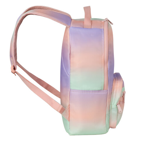 Рюкзак BRAUBERG MULTICOLOR универсальный, нейлон, "Gradient", разноцветный, 43х28х14 см, 229889 - фото 4