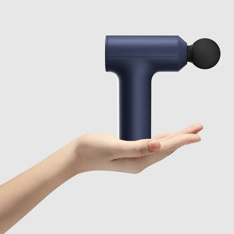 Массажный пистолет XIAOMI Massage Gun Mini, перкуссионный, 3 режима, 3 насадки, до 2500 об/мин, синий, BHR6083GL - фото 18