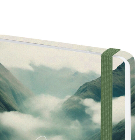 Ежедневник датированный 2026 с резинкой 145х203 мм, А5, BRAUBERG, твердый, "Спокойствие", 117343 - фото 4