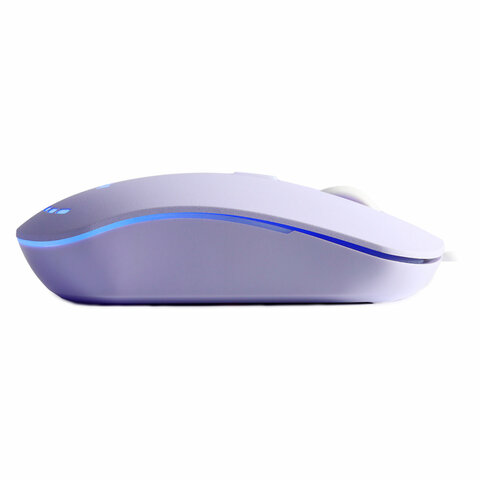 Мышь проводная бесшумная SMARTBUY 288-V, USB, 3 кнопки + 1 колесо, оптическая, сиреневая, 06819, SBM-288-V - фото 2