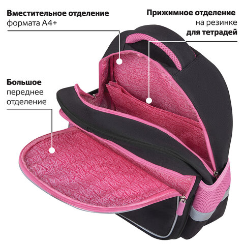 Рюкзак BRAUBERG FAVOUR, 2 отделения, 3 кармана, "Don't wake up", 40х29х15 см, 272058 - фото 15