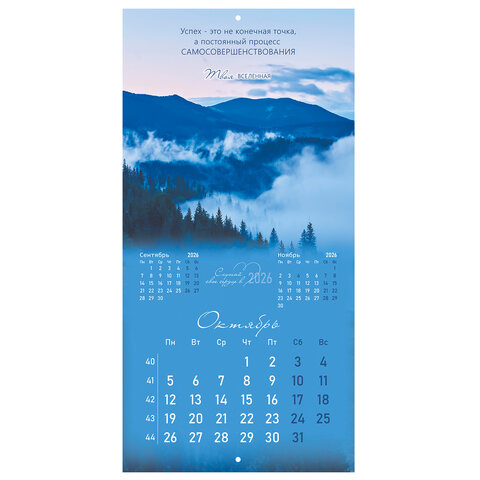 Календарь настенный перекидной 2026 г., BRAUBERG, 12 листов, 28,5х28,5 см, "Твоя вселенная", 116924 - фото 13