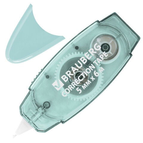 Корректирующая лента BRAUBERG PASTEL, 5 мм х 6 м, ВЫГОДНАЯ УПАКОВКА 3 штуки в блистере, 272658 - фото 4