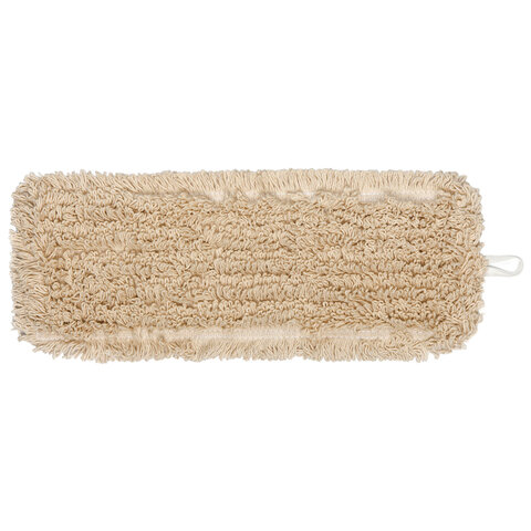 Насадка МОП плоская для швабры/держателя 50 см, уши/карманы (ТИП У/К), нашивной хлопок, LAIMA EXPERT, 605304 - фото 1