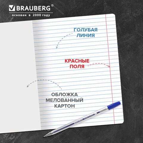 Тетрадь 18 л. BRAUBERG КЛАССИКА NEW линия, обложка картон, ЖЕЛТАЯ, 107780 - фото 5
