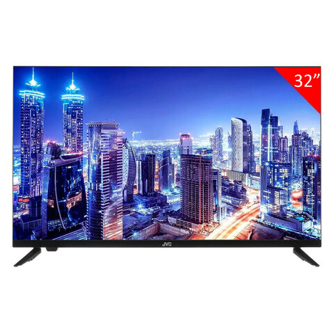 Телевизор JVC LT-32M595, 32'' (81 см), 1366x768, HD, 16:9, Android TV, Wi-Fi, безрамочный, черный - фото 1
