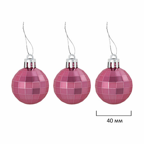 Шары новогодние ёлочные "Elegant Pink" 77 предметов, розовый/белый, ЗОЛОТАЯ СКАЗКА, 591715 - фото 10