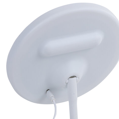 Зеркало настольное с LED-подсветкой для макияжа, диаметр 17 см, 3 режима свечения, аккумулятор 800 mAh, цвет белый, WBZ (ВБЗ), 609332 - фото 5