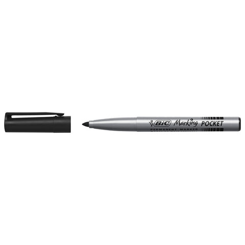 Маркер перманентный BIC "Marking Fine ECOlutions", ЧЕРНЫЙ, круглый наконечник 1,1 мм, 8209022 - фото 6