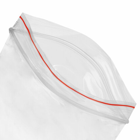 Пакеты с замком ZIP-LOCK "зиплок", комплект 100 шт., 60х80 мм, ПВД, толщина 32 мкм, STAFF, 608164 - фото 4