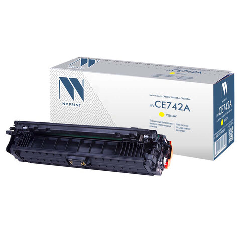 Картридж лазерный NV PRINT (NV-CE742A) для HP CP5220/CP5225/CP5225dn/CP5225n, желтый, ресурс 7300 страниц - фото 1