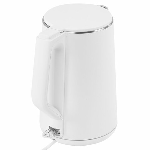 Чайник электрический с двойными стенками SONNEN KT-4103, 1,5 л, 2200 Вт, белый, 456376 - фото 3