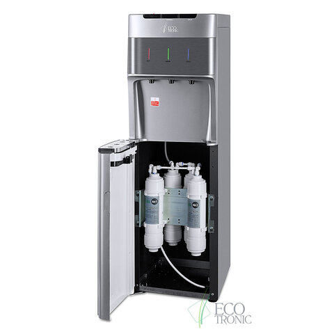 Пурифайер для воды ECOTRONIC M30-U4LE напольный, НАГРЕВ/ОХЛАЖДЕНИЕ ЭЛЕКТРОННОЕ, 3 крана, серый 11729 - фото 5