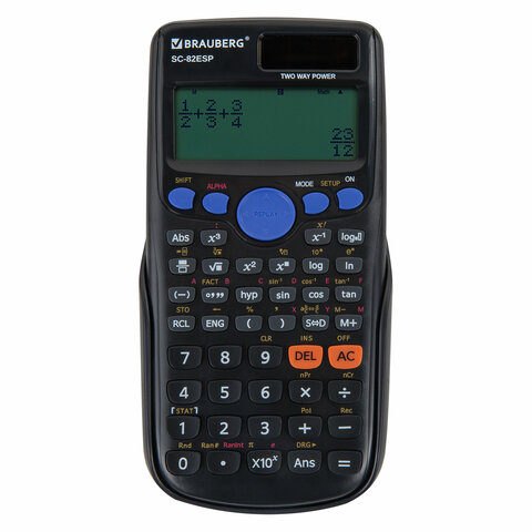 Калькулятор инженерный BRAUBERG SC-82ESP (165х84 мм), 252 функции, 10+2 разрядов, двойное питание, 271723 - фото 15