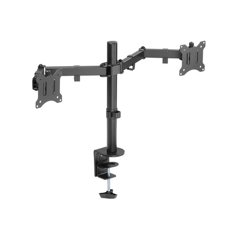 Кронштейн для двух мониторов настольный VESA 75х75, 100х100, 17"-32", до 16 кг, SONNEN STATIC, 455943 - фото 2