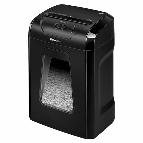 Уничтожитель (шредер) FELLOWES POWERSHRED 12C, 4 уровень секретности, фрагменты 4х40 мм, 12 л., 18 л, FS-71201 - фото 2