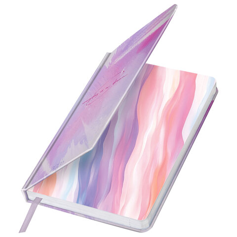 Ежедневник датированный 2026 А5 138x213 мм, BRAUBERG "Vista", под кожу твердый, "Pastel", 117458 - фото 3