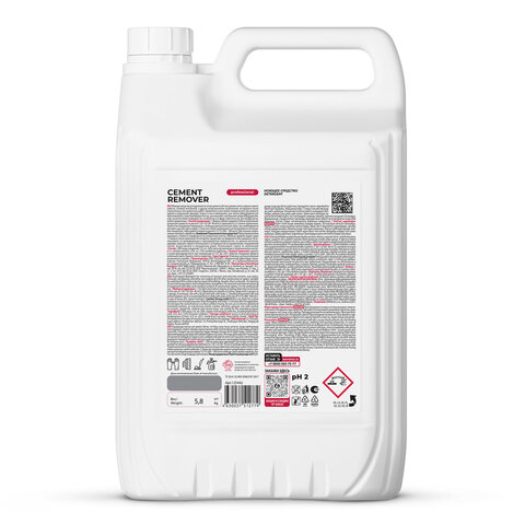 Средство для уборки после строительства 5,8 кг GRASS CEMENT REMOVER PROFESSIONAL, кислотное, 125442 - фото 4