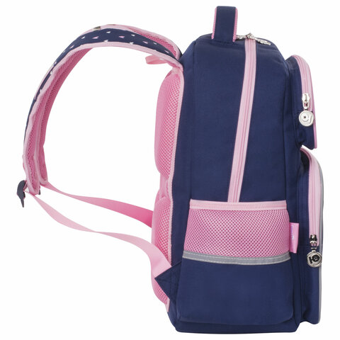 Рюкзак ЮНЛАНДИЯ COMPLETE с пеналом в комплекте, эрго-спинка, "Pink bow", 42х29х14 см, 229972 - фото 4
