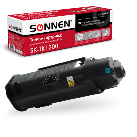 Тонер-картридж SONNEN (SK-TK1200) для KYOCERA ECOSYS P2335/M2235dn/M2735dn/M2835dw, ресурс 3000 страниц, 363317 - фото 1