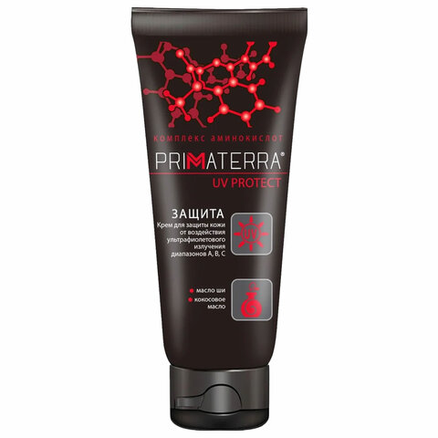 Крем защитный 100 мл, PRIMATERRA UV PROTECT, от УФ-излучения диапазонов А,В,С, универсальный - фото 1