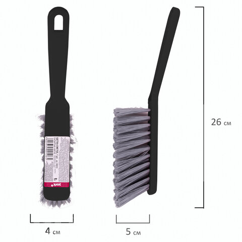 Щетка-сметка для уборки, ручка 16 см, длина щетины 5 см, ширина 4 см, пластик, цвет ассорти, YORK, 60010 - фото 23