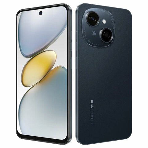 Смартфон TECNO SPARK GO1, 2 SIM, 6,67", 4.5G, 13/8 Мп, 4/128 ГБ, черный, пластик, TCN-KL4.4.128.BK - фото 4