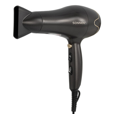 Фен для волос SONNEN HD-2281, 2200 Вт, турмалиновая ионизация, 3 температуры, холодный обдув, 454696 - фото 1