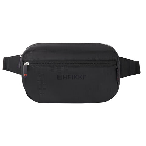 Сумка на пояс HEIKKI RIO (ХЕЙКИ) регулируемый ремень, черная, 28х16х9 см, 273886 - фото 2