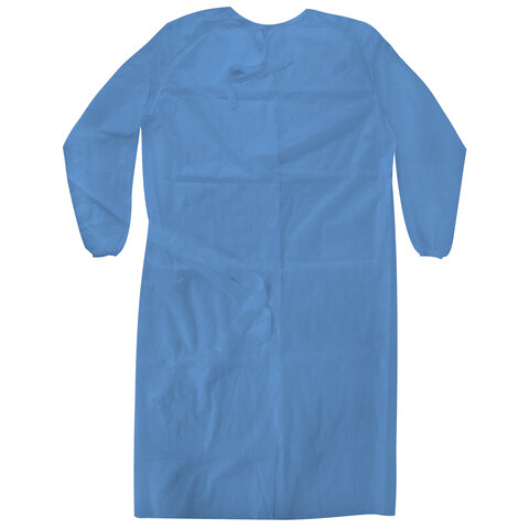 Халат хирургический стерильный 140 см, 52-54 размер, рукав на резинке, спанбонд 25 г/м2, NF - фото 1