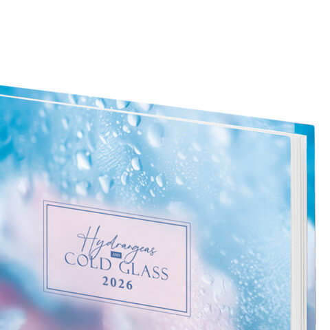 Ежедневник датированный 2026 145х215 мм, А5, STAFF, ламинированная обложка, "Гортензия", 117321 - фото 4