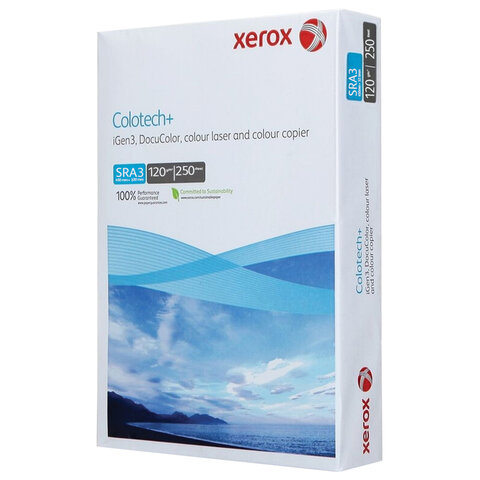 Бумага для цветной лазерной печати SRA3, 120 г/м2, 250 л., XEROX COLOTECH+, Австрия, 161% CIE, 003R95840 - фото 1