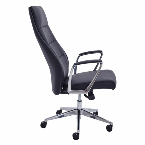 Кресло BRABIX PREMIUM ''Adept EX-752'', синхромеханизм, алюминий, экокожа, черное, 532930 - фото 6