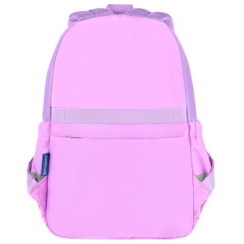 Рюкзак BRAUBERG PASTEL с термонашивками в комплекте, "Not today", сиреневый, 40х29х14 см, 273127 - фото 5