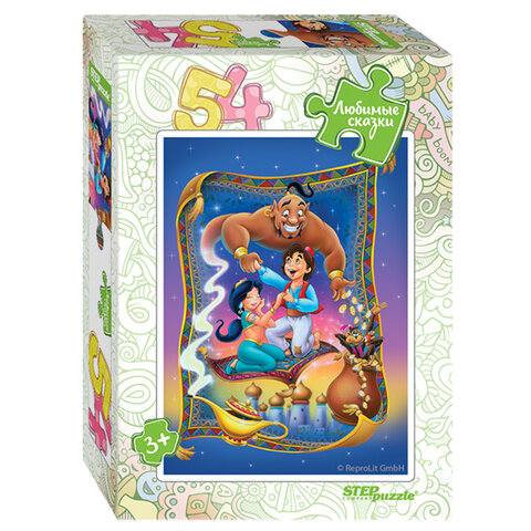 Пазл картонный 54 элемента, "Любимые сказки", АССОРТИ, поле 18х13,5 см, STEP PUZZLE - фото 3