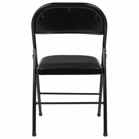 Стул складной BRABIX "Golf Plus CF-003 КОМФОРТ", чёрный каркас, чёрная ткань, 532889 - фото 5